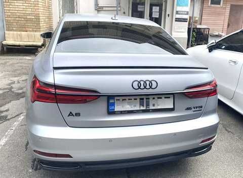 Купить Спойлер черный глянец Audi A6 С8 2018-2024 стиль S4 / ABS